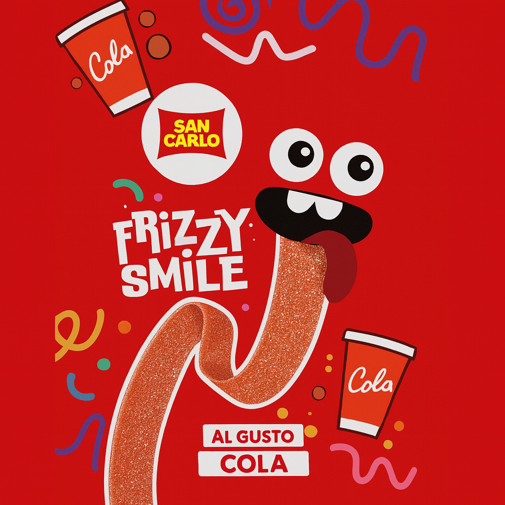 Frizzy Smile Coca Cola